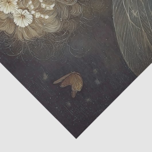 Magical Fairy & Dandelion Field Decoupage Art Tissuepapier (Detail)