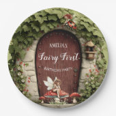 Magical Fairy First Birthday Party Papieren Bordje (Voorkant)