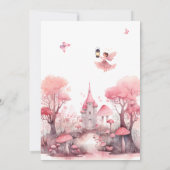Magical Fairy First Birthday Party Uitnodiging (Achterkant)