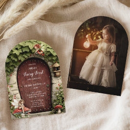 Magical Fairy First Birthday Photo Birthday Kaart