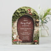 Magical Fairy First Birthday Photo Birthday Kaart (Staand voorkant)