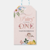 Magical Fairy Floral Garden Pixie Girls Birthday  Cadeaulabel (Voorkant)