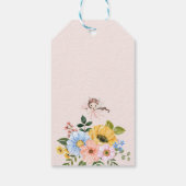 Magical Fairy Floral Garden Pixie Girls Birthday  Cadeaulabel (Achterkant)