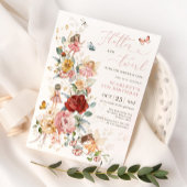 Magical Fairy Floral Garden Pixie Girls Birthday I Kaart