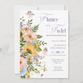 Magical Fairy Floral Garden Pixie Girls Birthday  Kaart (Voorkant)