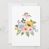 Magical Fairy Floral Garden Pixie Girls Birthday  Kaart (Achterkant)