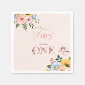 Magical Fairy Floral Garden Pixie Girls Birthday  Servet (Voorkant)