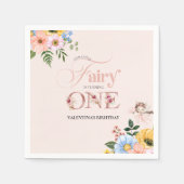 Magical Fairy Floral Garden Pixie Girls Birthday  Servet (Voorkant)