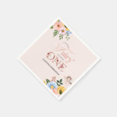 Magical Fairy Floral Garden Pixie Girls Birthday  Servet (Hoek)