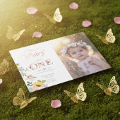 Magical Fairy Floral Garden Pixie Girls photo Kaart