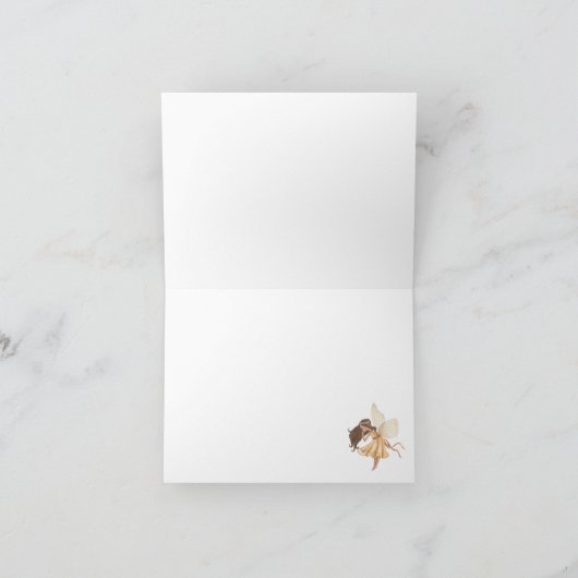 Magical Fairy Garden Baby shower dank u kaart (Binnen)