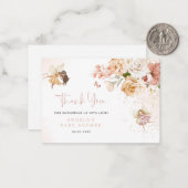 Magical Fairy Garden Baby shower dank u kaart Notitiekaartje (Voorkant / Achterkant in situ)