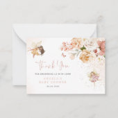 Magical Fairy Garden Baby shower dank u kaart Notitiekaartje (Voorkant)