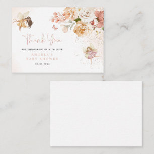 Magical Fairy Garden Baby shower dank u kaart Notitiekaartje