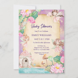 Magical Fairy Garden Baby Shower Kaart