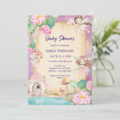 Magical Fairy Garden Baby Shower Kaart (Staand voorkant)