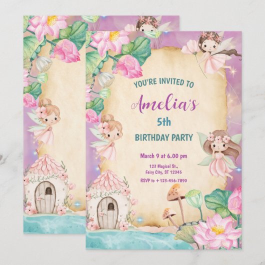 Magical Fairy Garden Kaart (Voorkant / Achterkant)