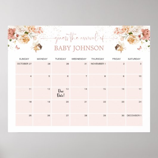 Magical Fairy Garden raden de vervaldatum kalender Poster (Voorkant)