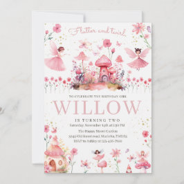 Magical Fairy Invitation for Birthday Tea Party Kaart