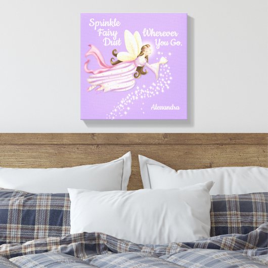 Magical Fairy Lavender Canvas Afdruk (Insitu (Slaapkamer))