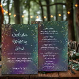 Magical Fairy Lights Woodland Outdoor Wedding Menu