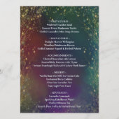 Magical Fairy Lights Woodland Outdoor Wedding Menu (Achterkant)