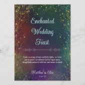 Magical Fairy Lights Woodland Outdoor Wedding Menu (Voorkant)