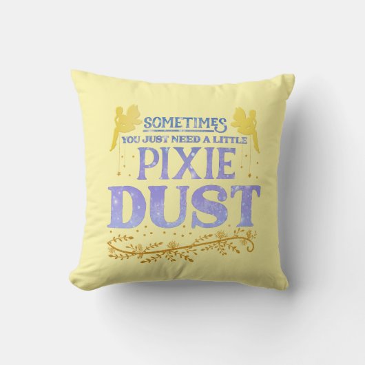 Magical Fairy Pixie Dust Cute Inspirational Quote Kussen (Voorkant)