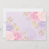 Magical Fairy Pixie Dust Floral Confetti Birthday Kaart (Achterkant)