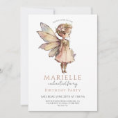 Magical Fairy Pixie Fairytale Birthday Party Kaart (Voorkant)