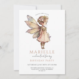 Magical Fairy Pixie Fairytale Birthday Party Kaart