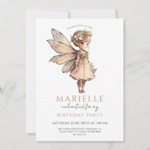 Magical Fairy Pixie Fairytale Birthday Party Kaart