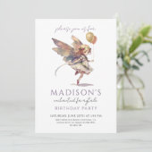 Magical Fairy Pixie Fairytale Birthday Party Kaart (Staand voorkant)