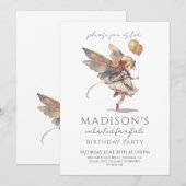 Magical Fairy Pixie Fairytale Birthday Party Kaart (Voorkant / Achterkant)