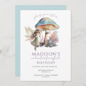 Magical Fairy Pixie Fairytale Birthday Party Kaart (Voorkant / Achterkant)