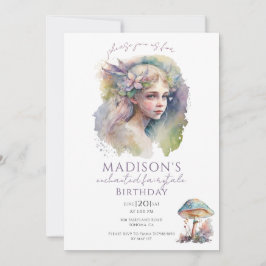 Magical Fairy Pixie verjaardagsfeestje Kaart