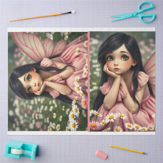 Magical Fairy Princess Double Trouble Decoupage Tissuepapier (Craft)