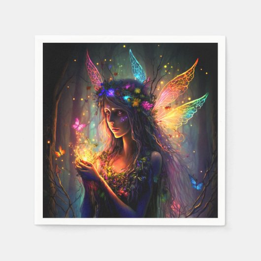 Magical Fairy Princess Fantasy Pixie Dust Party Servet (Voorkant)