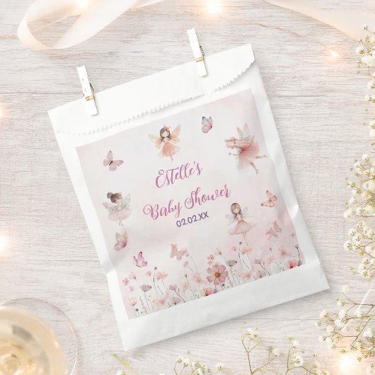 Magical Fairy Princess Girl Baby shower Bedankzakje