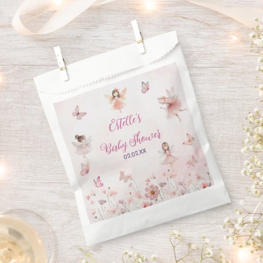 Magical Fairy Princess Girl Baby shower Bedankzakje (Geknipt)