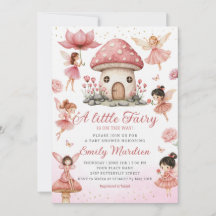 Magical Fairy Roze Leuke Bloementuin Baby shower