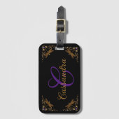 Magical Fairy Tale Fantasy Personalized Bagagelabel (Voorkant (verticaal))
