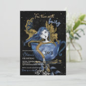 Magical Fairy Teacup Tea Time with Fairy Birthday Kaart (Staand voorkant)