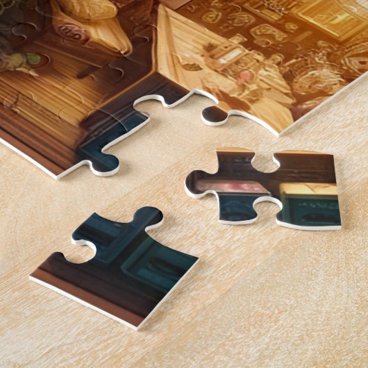 Magical Fairy Treehouse Enchanted Fantasy Home Legpuzzel (Zijkant)