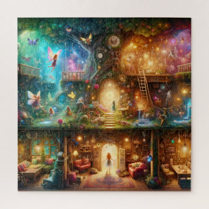 Magical Fairy Treehouse Enchanted Fantasy Home Legpuzzel