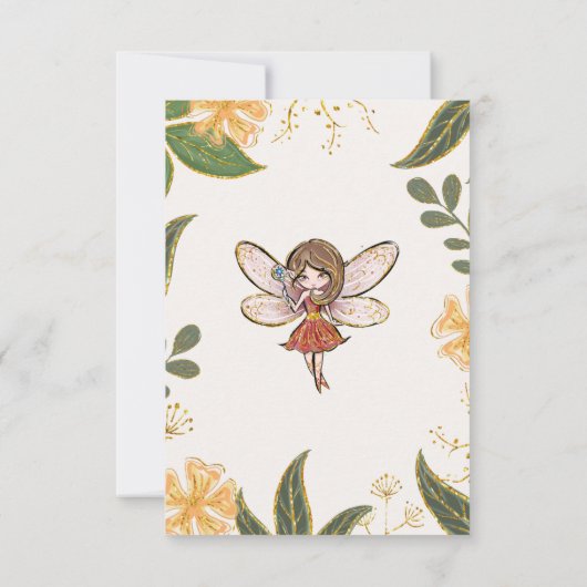 Magical Fairy Verjaardag Bedankt Card (Achterkant)