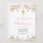 Magical Fairy Verjaardag Uitnodiging Foto (Voorkant)