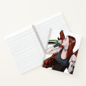 Magical Fairy Wine Bottle Fantasy Art Notitieboek (Binnen)
