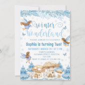 Magical Fairy Winter Wonderland Verjaardag Kaart (Voorkant)