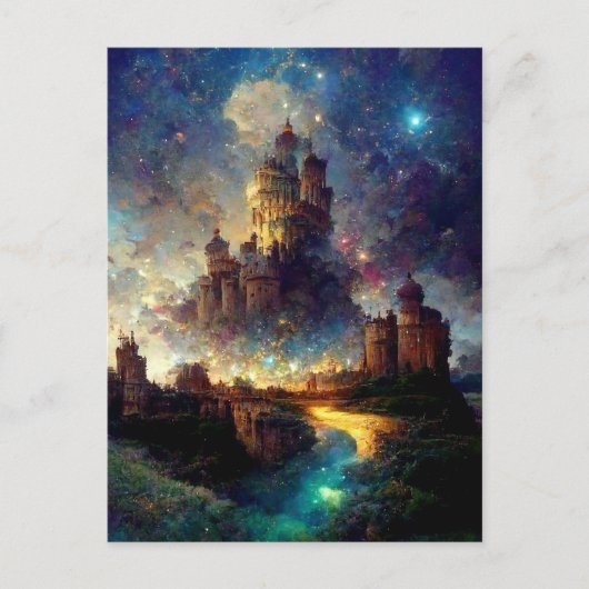 Magical Fantasy Castle Briefkaart (Voorkant)